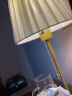 古普（Gupu） 装饰台灯 创意温馨书房卧室床头灯 金色布艺+5瓦三档调光（暖光） 实拍图