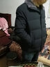 鸭鸭（YAYA）羽绒服男短款绵羊毛领厚款保暖中老年秋冬休闲外套21959藏青175 实拍图