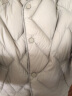 坦博尔轻薄羽绒服女短款宽松外套秋冬时尚简约菱格TD336268奶茶棕160 实拍图