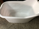 千勤成人洗澡盆加厚儿童洗澡桶大号宝宝家用沐浴桶大人浴缸泡澡桶可坐 【白色】建议1.7米内 实拍图
