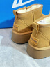 回力女鞋棉鞋女冬季加绒加厚皮毛一体面包鞋保暖外穿厚底雪地靴女 卡其色|0996 38 实拍图