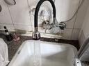 墨林卡 入墙式双孔厨用冷热水龙头 不锈钢水槽厨房万向旋转水龙头 阳台洗衣池铜制冷暖混水阀 A款:两种出水模式龙头 实拍图