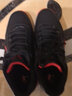 乔丹QIAODAN男鞋球鞋2025毒液皮面防水低帮篮球鞋缓震防滑运动鞋 黑色/炽焰红 45 实拍图