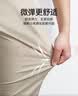 七匹狼休闲裤男天丝抗菌弹力裤子夏季薄款商务高端直筒长裤男款通勤男裤 005(浅灰)-天丝抗菌 36 92A 实拍图