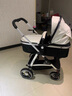 纽贝耳newber纽贝耳婴儿推车可坐躺高景观折叠双向宝宝手推车避震轻便 黑白【优质PU皮】 实拍图