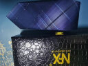 NFX轻奢品牌 时尚潮流领带男士商务正装8cm条纹领带礼盒包装送礼手打 蓝色渐变（拉链款） 晒单实拍图