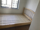 蔚虎 床实木床双人床北欧现代简约日式主卧温莎婚床家具 实木床（两色可选，默认原木色） 1.5*2米【框架结构】 实拍图