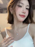 DAISY DREAM925银小方糖项链女小众高级感轻奢锁骨链情人节送女友礼物颈链子 小方糖项链盒子链【玫瑰礼盒】 实拍图
