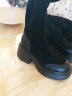 天美意女鞋商场同款粗跟增高显瘦弹力长靴女时装靴CPB80DG3 黑色 38 晒单实拍图