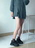他她TATA厚底老爹鞋女增高休闲运动鞋春夏WOG10CM3 黑色（单里） 36 实拍图