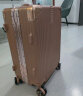 NAUTICA铝框行李箱万向轮拉杆箱女26英寸大容量旅行箱学生玫瑰金密码箱 晒单实拍图