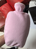 Fashy暖手袋注水德国进口热水袋灌水暖脚学生暖被窝防爆暖水袋 马卡粉  中号斜纹 1.4L 实拍图
