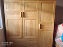 顾虎中式全实木大衣柜三门平开纯松木儿童衣橱带抽屉卧室家具厂家直销 环保水性漆 180宽55深195高 实拍图