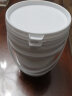 佳叶食品级塑料桶密封桶小水桶透明桶带盖酱料桶家用洗车洗衣桶胶桶 1L白色 实拍图