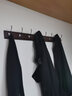 唯妮美（vinme）墙上挂衣钩实木玄关衣帽挂架墙壁门后衣帽钩衣服挂架卧室客厅挂钩 复古色【8钩】店长推荐 强力承重 实拍图