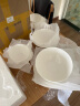 玉蝶景德镇陶瓷碗家用吃饭大号汤碗面碗日式白色斗笠碗骨瓷米饭碗深盘 4.5英寸2个装（蘸料碗、小汤碗） 实拍图