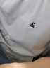 杰克·琼斯（JACK&JONES）25年男装T恤男夏季T恤舒适男士短袖凉感多色上衣纯色水洗不易走形 E38藏蓝色 XL 实拍图