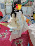九能女童汉服秋冬款国风2025新古装儿童马面裙加绒加厚拜年服演出套装 米色外套+中衣+马面裙送毛领 120 cm 实拍图