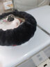 启韵 冬季纯羊毛汽车方向盘套可爱保暖短毛绒车把套皮毛一体冬天通用 碳灰色整皮羊毛把套 实拍图