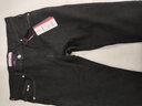 皮尔卡丹（pierre cardin）加绒加厚牛仔裤男直筒修身冬季潮流男裤青年长裤休闲221100黑色36 实拍图