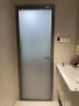 画间卫生间玻璃门极简窄边框长虹玻璃平开门定制厕所浴室铝合金洗手间隔断门 测量设计 实拍图