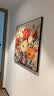 艺环宇现代花卉餐厅装饰画方形大幅客厅挂画复古轻奢肌理感玄关走廊壁画 实拍图