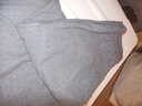 无印良品（MUJI）女式 弹力起毛 宽摆裙 休闲中长款A字半身裙子女款秋季 BE1P4C3A 灰色 M (160/66A) 实拍图