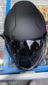 Andes HELMET3c认证电动摩托车头盔男四季女士夏季头盔安全帽四季通用夏天半盔 哑黑【3C款无镜】+赠黑茶长镜 均码 实拍图