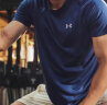 安德玛（UNDERARMOUR）Tech 2.0男子干爽训练运动短袖T恤1326413 深蓝色408 L 晒单实拍图