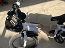 喜德盛（xds）小飞侠铝合金儿童自行车儿童 自行车3-6岁小孩女童男童轻便单车 18寸白/粉橘|铝合金车架+辅助轮|身高115-140cm 实拍图