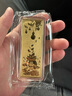 天宝龙凤黄金金条Au9999投资金条小金豆子生日金条节日礼物储值收藏积存金 【福禄吉祥】金条100g 实拍图