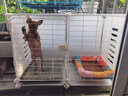 爱咪宠狗笼子小中型犬带厕所冬天家用保暖小型犬狗狗围栏泰迪比熊狗笼 两格【73*37*53】幼小犬可用 基础款：脚垫+托盘+加固扣+扎带 实拍图