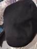 7PM帽子男秋冬鸭舌帽男加厚前进帽韩版男士帽子贝雷帽中老年人爸爸帽 黑色(56-58cm可调节) 实拍图