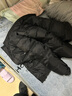 杰逊斯加厚保暖羽绒服男士冬季潮流韩版痞帅立领羽绒外套男装短款羽绒衣 A343-CF86-黑色 L 建议115-135斤 实拍图