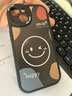 英恺达 适用苹果14手机壳iphone14保护套全包防摔男女款创意防摔保护壳贴皮彩绘笑脸【黑】 实拍图