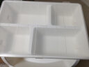 百露带储物盒厨房置物架储物架收纳架加厚款可放置干货水果蔬菜置物架 白色四层带盒 实拍图