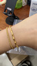 明牌珠宝青梅竹马古法黄金手链足金竹节链镯礼物女送礼女工费950 约16厘米 竹叶款AFK0279约14.54克 实拍图