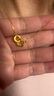 周六福黄金项链女花美人足金吊坠生日礼物计价A0612362约3.4g40+5cm 实拍图