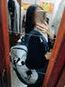 瑞潮ins校园原宿风百搭大容量初中生书包女大学生双肩包高中休闲背包 蓝色 【趴趴熊猫+黑球徽章】 实拍图