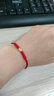 红色年轮本命年黄金转足金运珠男女款红绳手链 一帆风顺 转运珠 实拍图