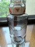 cica运动水杯大容量男女tritan塑料杯子耐高温学生健身水瓶壶吨顿桶夏 白色-1500ml（双饮+茶隔+刻度） 实拍图