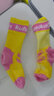 酷峰（kufun）专业轮滑袜加厚加长成人儿童溜冰旱冰滑冰鞋袜子男女 黄粉色 26-34码 实拍图