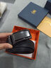 古士旗品牌男士皮带男真皮腰带礼盒自动扣加长新年礼物送男友老公 130cm 实拍图