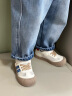 泰兰尼斯春季幼儿园室内鞋男童防滑软底板鞋 白/蓝/红 26码 晒单实拍图