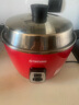大同（Tatung） 台湾大同tatung电锅 无涂层不锈钢蒸汽家用电饭煲家用2到3人2.4升TAC-06CM 可口红＋S07矮内锅＋S03蒸笼 套餐 2.4L 实拍图