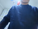 凡客诚品300克重磅全棉圆领长袖T恤男士打底T恤衫 藏青 2XL 实拍图