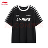 李宁短袖T恤宽松男女同款棉质圆领足球元素运动上衣AHSU657 实拍图
