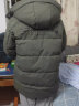 雅鹿【鹅绒】2025年新款羽绒服男中长款连帽青年加厚冬季休闲防寒外套 浅卡其 L （115-130斤） 实拍图
