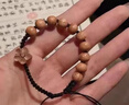 BJYL桃木手链女编织手绳檀木佛珠护身符手饰品转运珠生日礼物送女朋友 实拍图