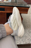 adidas OZELIA经典复古厚底增高老爹鞋男女阿迪达斯官方三叶草   白/米白/灰 ID1122   38.5 实拍图